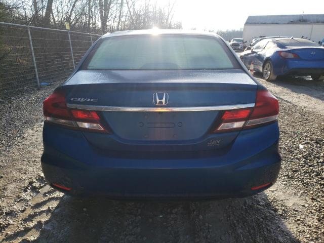 19XFB2F58DE072676 - 2013 HONDA CIVIC LX BLUE photo 6