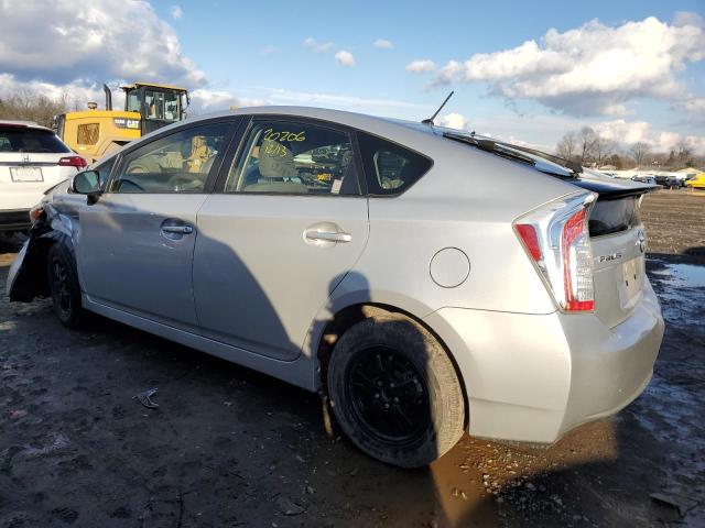 JTDKN3DU9E0365700 - 2014 TOYOTA PRIUS GRAY photo 2