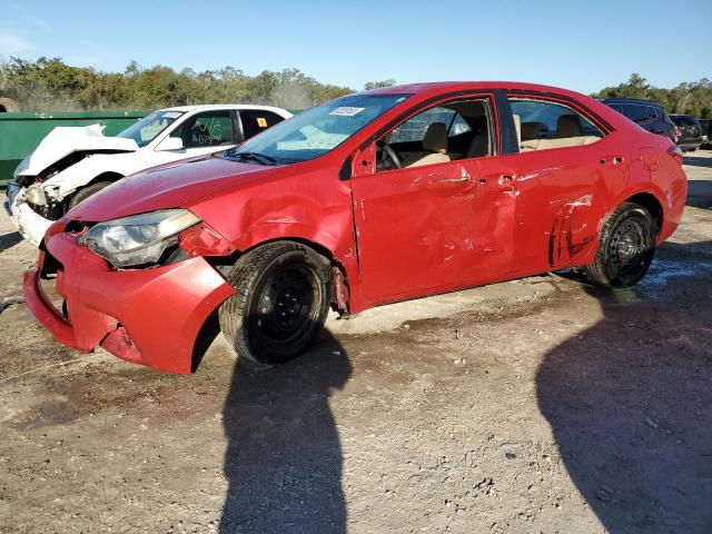 2T1BURHE1GC573085 - 2016 TOYOTA COROLLA L RED photo 1