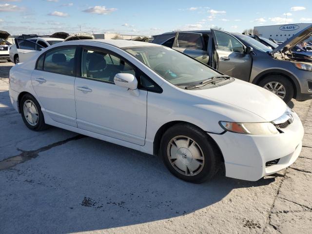 JHMFA36269S015555 - 2009 HONDA CIVIC HYBRID WHITE photo 4