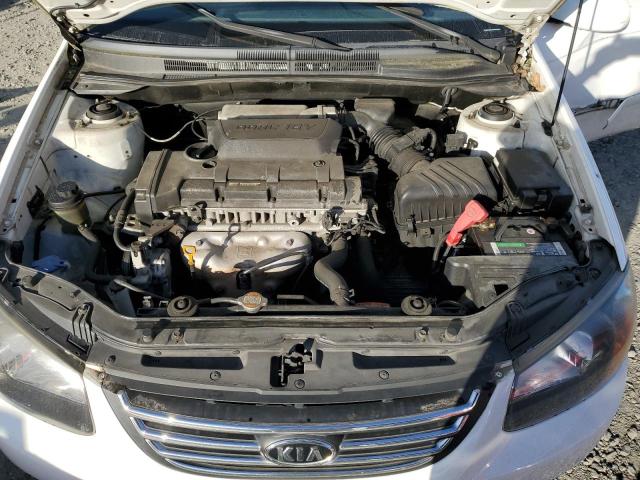 KNAFE221095629753 - 2009 KIA SPECTRA EX WHITE photo 11