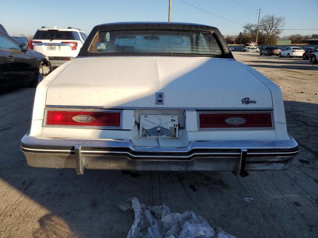 1G4AZ57Y6DE436987 - 1983 BUICK RIVIERA WHITE photo 6