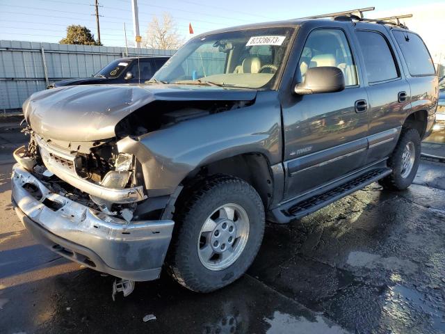 1GNEK13T31J157861 - 2001 CHEVROLET TAHOE K1500 GRAY photo 1