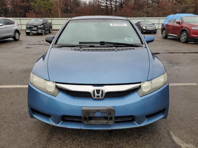 2HGFA165X9H366526 - 2009 HONDA CIVIC LX BLUE photo 5