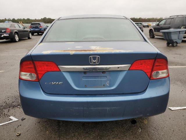 2HGFA165X9H366526 - 2009 HONDA CIVIC LX BLUE photo 6