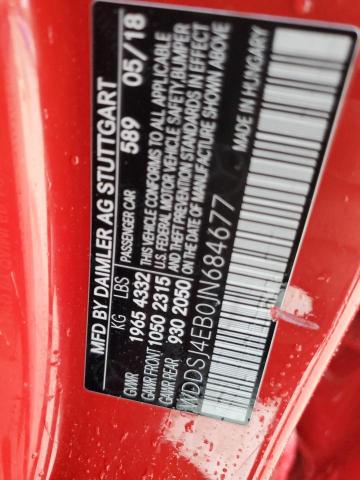 WDDSJ4EB0JN684677 - 2018 MERCEDES-BENZ CLA 250 RED photo 13