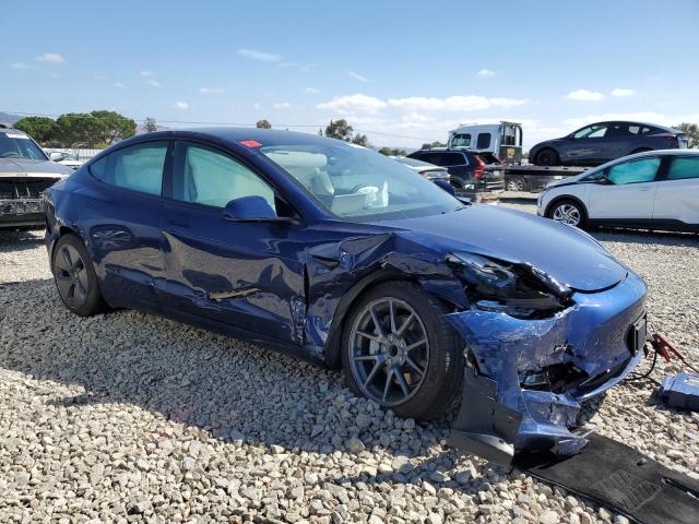 5YJ3E1EA0NF125675 - 2022 TESLA MODEL 3 Mavi fotoğraf 4