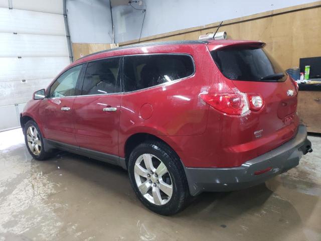 1GNKVGED7CJ394813 - 2012 CHEVROLET TRAVERSE LT BURGUNDY photo 2