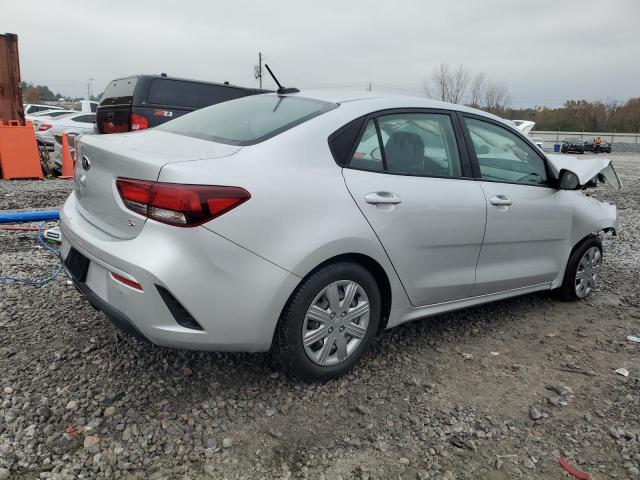 3KPA24AD7ME402330 - 2021 KIA RIO LX SILVER photo 3