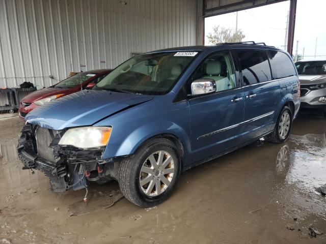 2C4RC1CG7CR106615 - 2012 CHRYSLER TOWN & COU TOURING L BLUE photo 1