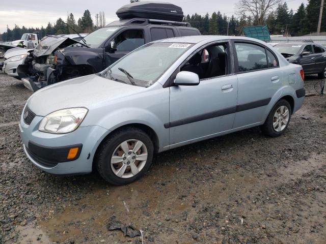 KNADE123276276331 - 2007 KIA RIO BASE BLUE photo 1