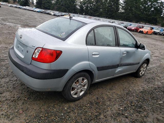 KNADE123276276331 - 2007 KIA RIO BASE BLUE photo 3