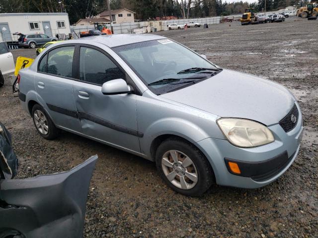 KNADE123276276331 - 2007 KIA RIO BASE BLUE photo 4