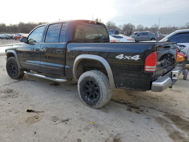 1D7HG48N63S202426 - 2003 DODGE DAKOTA QUAD SLT BLACK photo 2