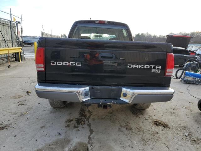 1D7HG48N63S202426 - 2003 DODGE DAKOTA QUAD SLT BLACK photo 6