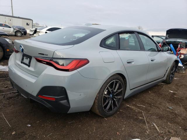 WBY83FB0XRFR75558 - 2024 BMW I4 XDRIVE4 Сұр фото 3