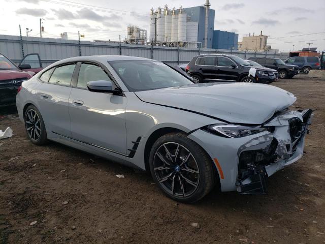 WBY83FB0XRFR75558 - 2024 BMW I4 XDRIVE4 Сұр фото 4