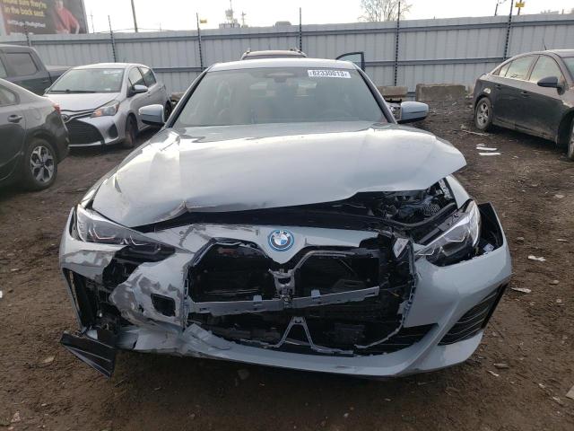 WBY83FB0XRFR75558 - 2024 BMW I4 XDRIVE4 Сұр фото 5