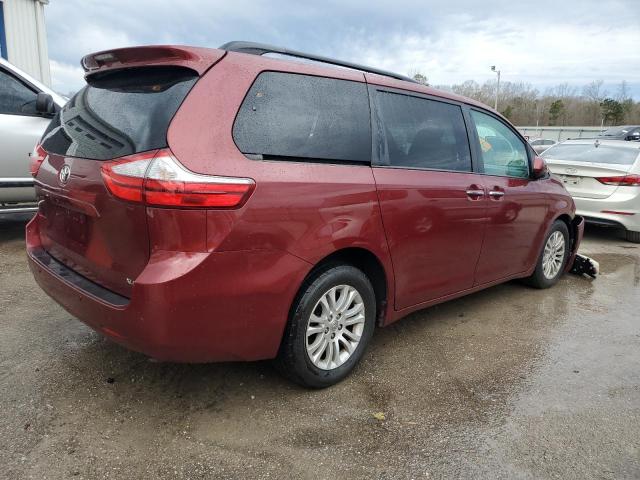 5TDYZ3DC8HS833536 - 2017 TOYOTA SIENNA XLE MAROON photo 3