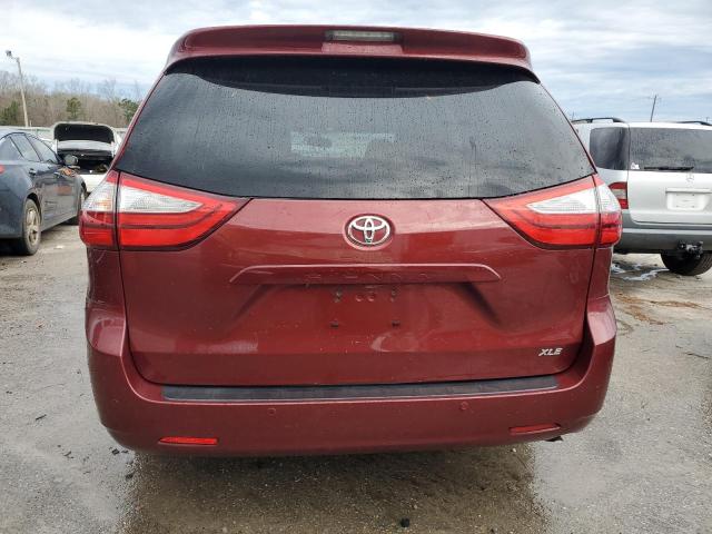 5TDYZ3DC8HS833536 - 2017 TOYOTA SIENNA XLE MAROON photo 6