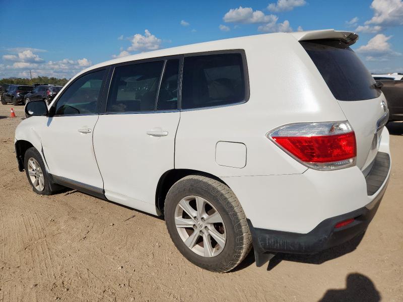 5TDZK3EH6DS106358 - 2013 TOYOTA HIGHLANDER BASE Weiß Foto 2