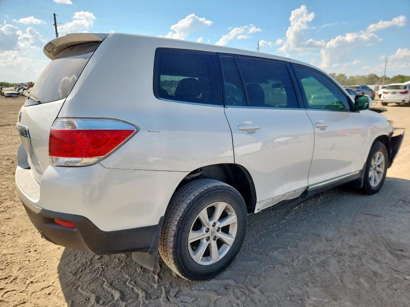 5TDZK3EH6DS106358 - 2013 TOYOTA HIGHLANDER BASE Weiß Foto 3