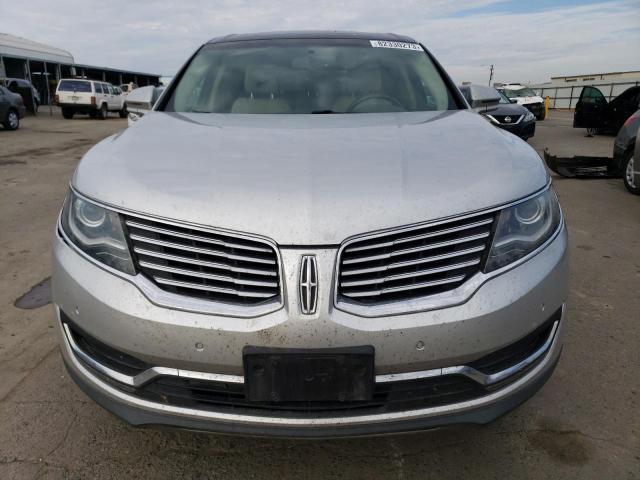 2LMTJ6LR8GBL42375 - 2016 LINCOLN MKX RESERVE SILVER photo 5