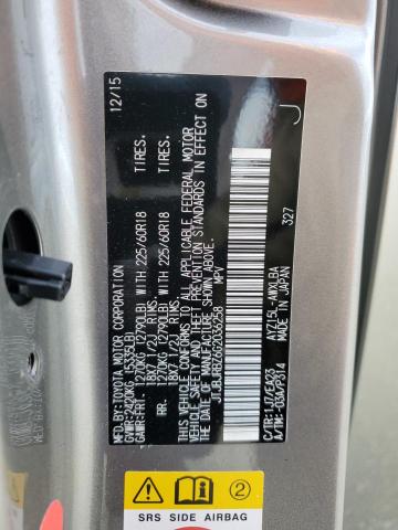 JTJBJRBZ6G2036258 - 2016 LEXUS NX 300H SILVER photo 14