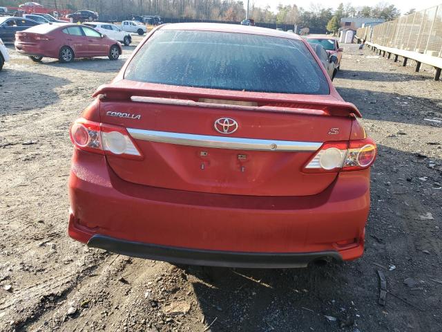 5YFBU4EE0DP162196 - 2013 TOYOTA COROLLA BASE RED photo 6