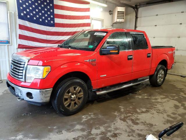 1FTFW1ET8BFA82061 - 2011 FORD F150 SUPERCREW RED photo 1