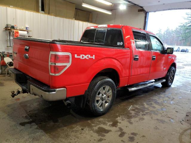 1FTFW1ET8BFA82061 - 2011 FORD F150 SUPERCREW RED photo 3