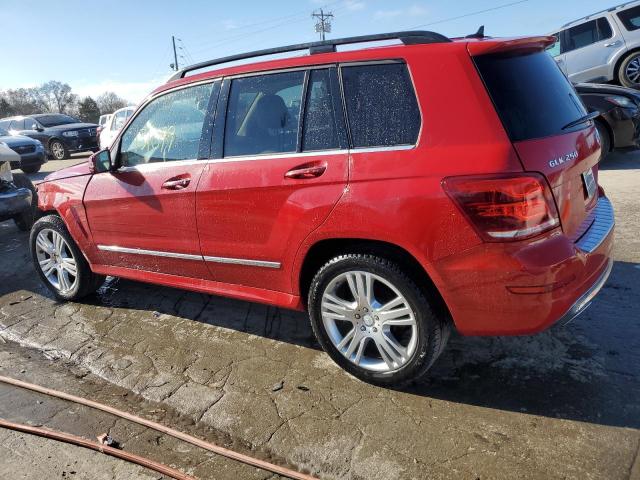 WDCGG0EB1EG201628 - 2014 MERCEDES-BENZ GLK 250 BLUETEC RED photo 2