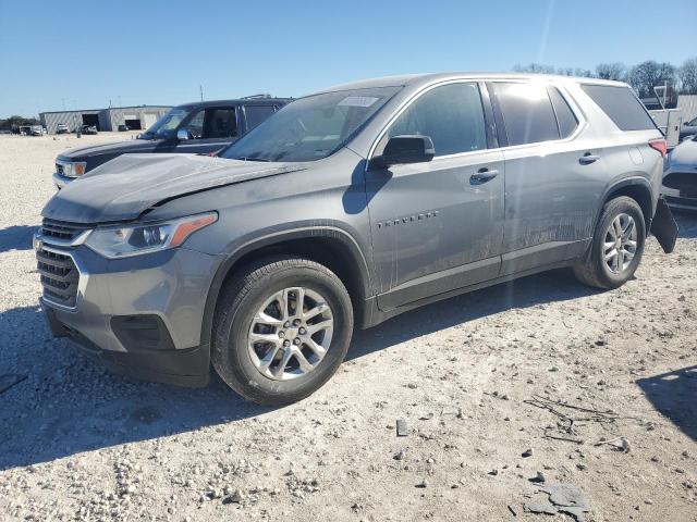 1GNERFKW7MJ136455 - 2021 CHEVROLET TRAVERSE LS GRAY photo 1