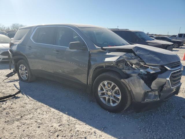 1GNERFKW7MJ136455 - 2021 CHEVROLET TRAVERSE LS GRAY photo 4