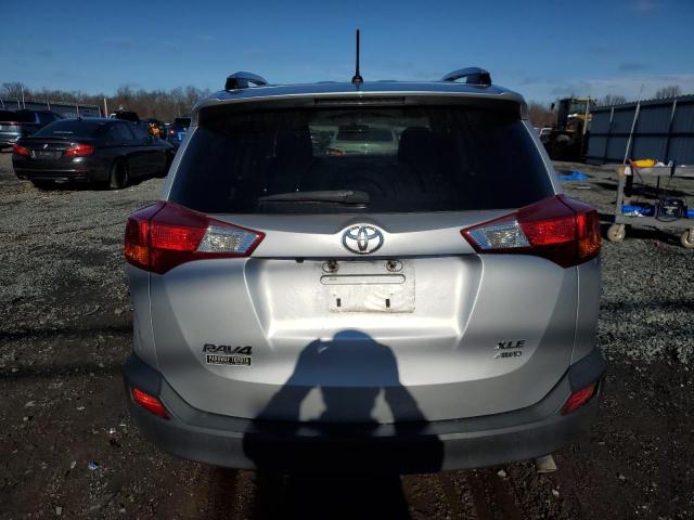 JTMRFREV1D5003108 - 2013 TOYOTA RAV4 XLE SILVER photo 6