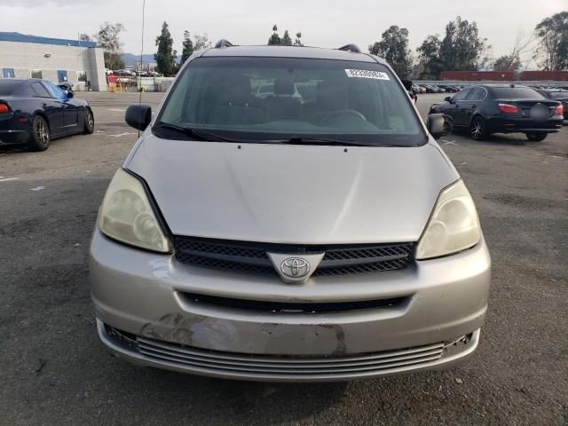 5TDZA23C25S243934 - 2005 TOYOTA SIENNA CE SILVER photo 5