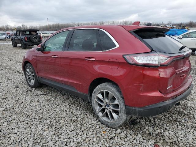 2FMPK4K80GBC13523 - 2016 FORD EDGE TITANIUM RED photo 2