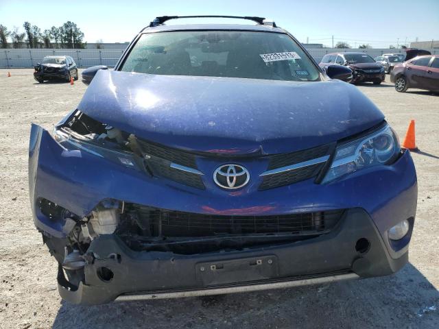 2T3YFREV4EW082649 - 2014 TOYOTA RAV4 LIMITED BLUE photo 5