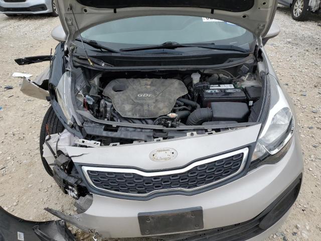 KNADN4A37E6327113 - 2014 KIA RIO EX SILVER photo 11