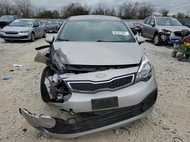 KNADN4A37E6327113 - 2014 KIA RIO EX SILVER photo 5