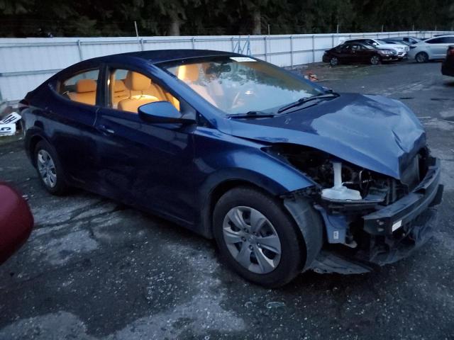 5NPDH4AE3GH758567 - 2016 HYUNDAI ELANTRA SE BLUE photo 4