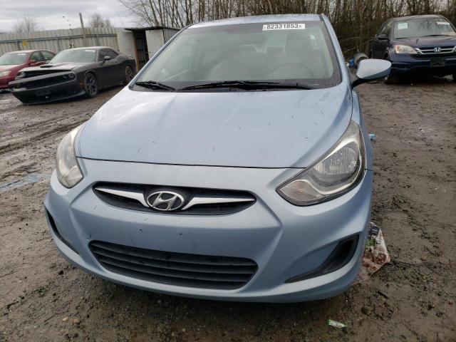 KMHCT4AE7EU685311 - 2014 HYUNDAI ACCENT GLS BLUE photo 5