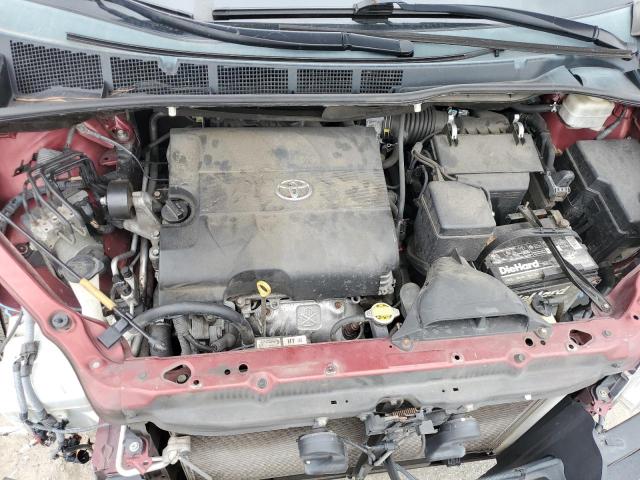 5TDYK3DC2DS335413 - 2013 TOYOTA SIENNA XLE BURGUNDY photo 12