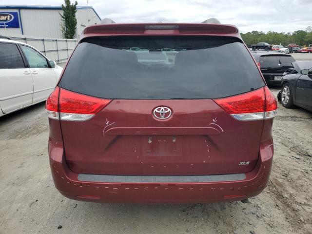 5TDYK3DC2DS335413 - 2013 TOYOTA SIENNA XLE BURGUNDY photo 6