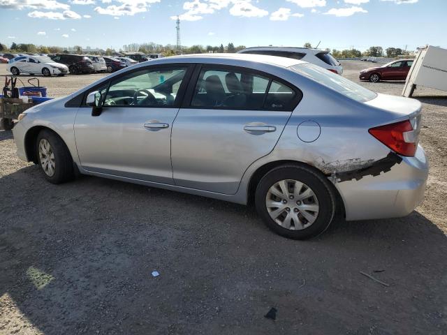 2HGFB2F45CH112790 - 2012 HONDA CIVIC LX SILVER photo 2