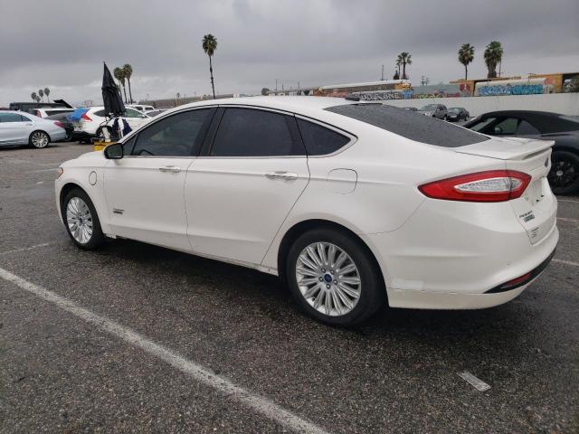 3FA6P0SUXER256102 - 2014 FORD FUSION TITANIUM PHEV WHITE photo 2