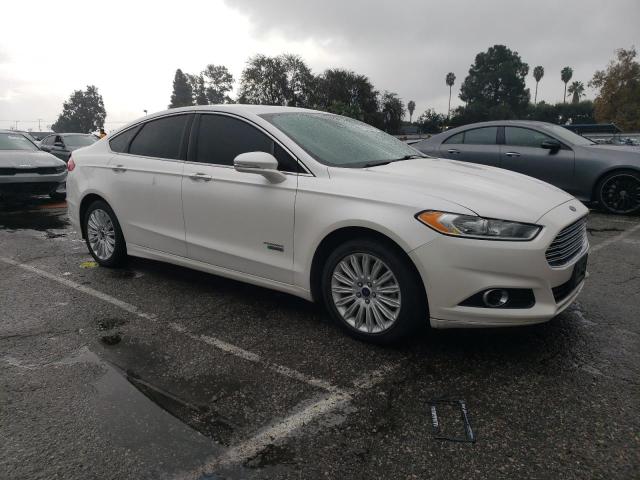 3FA6P0SUXER256102 - 2014 FORD FUSION TITANIUM PHEV WHITE photo 4