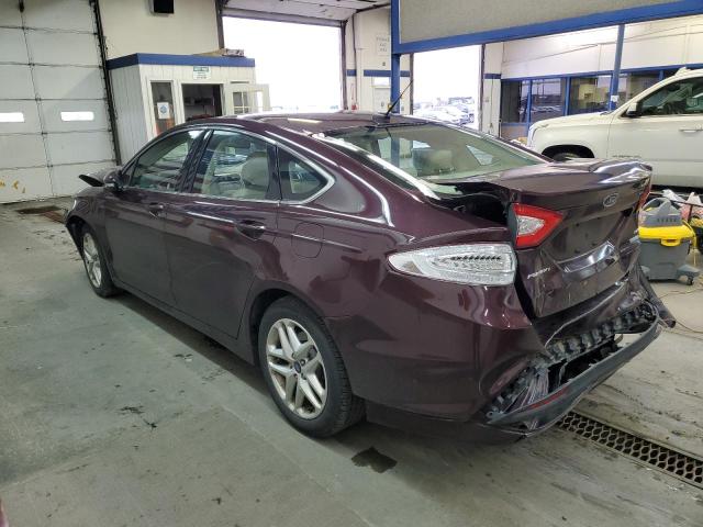 3FA6P0HR1DR204682 - 2013 FORD FUSION SE BURGUNDY photo 2