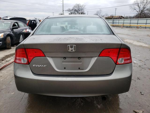 1HGFA16868L039195 - 2008 HONDA CIVIC EX GRAY photo 6