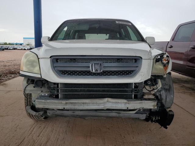 2HKYF18464H542629 - 2004 HONDA PILOT EX WHITE photo 5